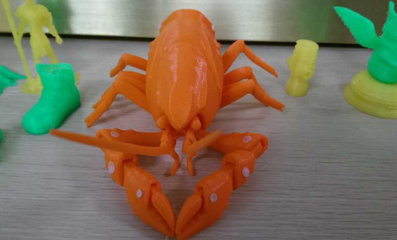 小龙虾 3D打印实物照片