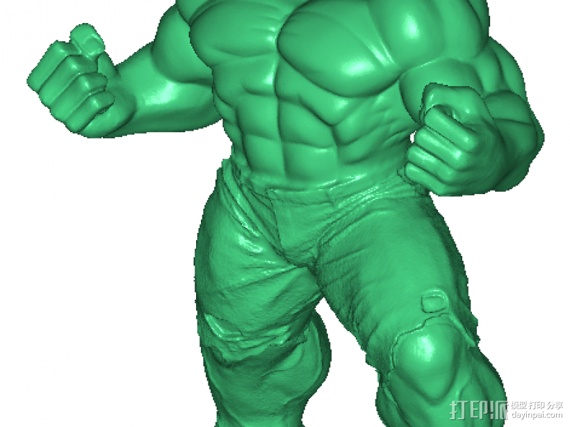 绿巨人  3D打印模型渲染图