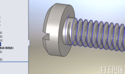 在solidworks中如何畫出M2的粗牙螺紋，非裝飾線？