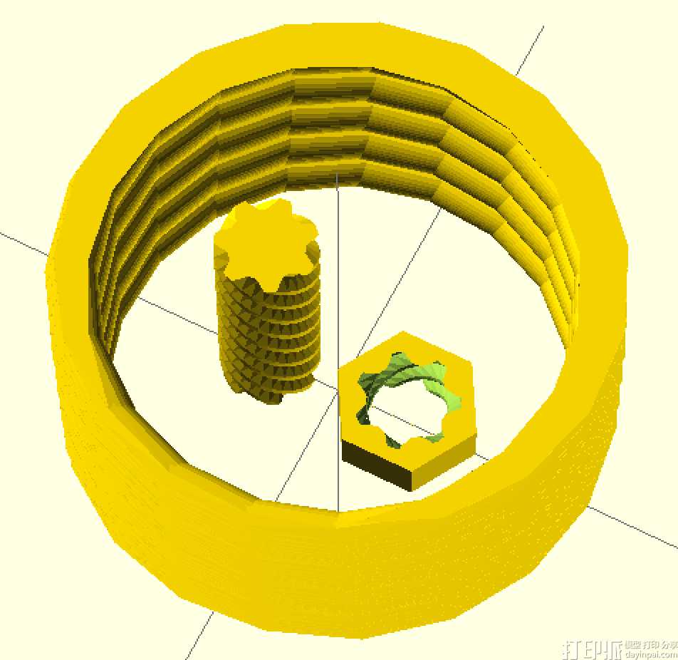 OpenSCAD創(chuàng)建螺旋形結(jié)構(gòu)物體教程