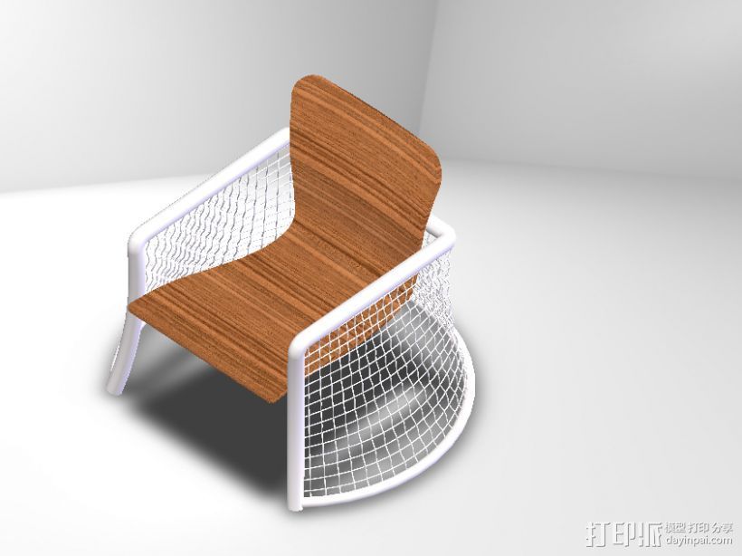 时尚椅子 3D打印模型渲染图