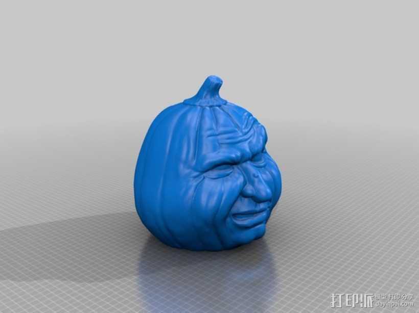 万圣节南瓜头 3D打印模型渲染图