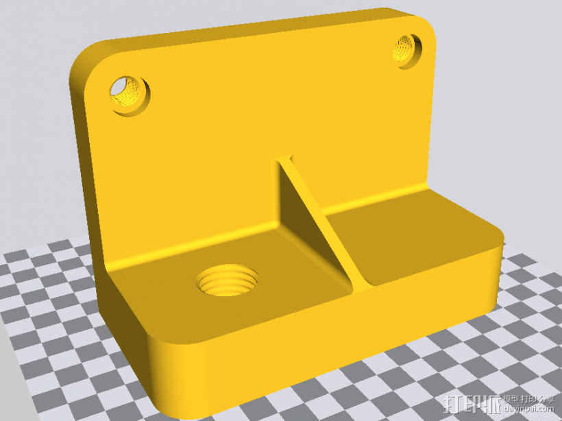 钣金件 3D打印模型渲染图
