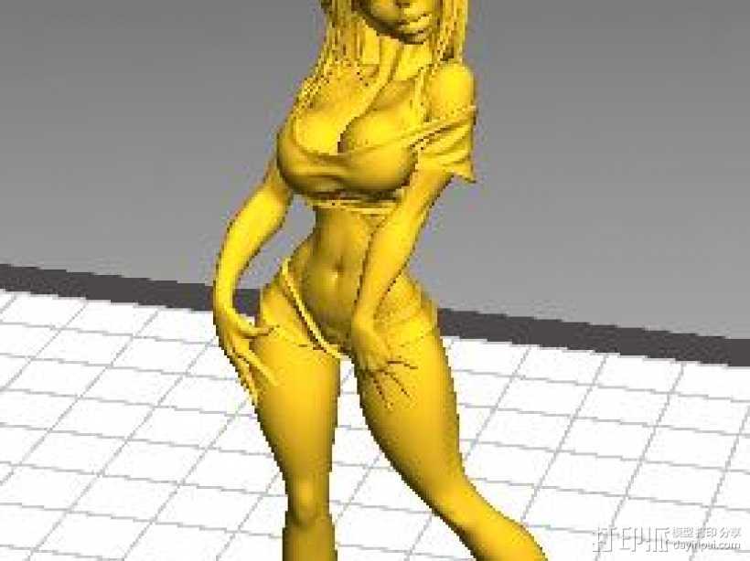 诱惑之美 3D打印模型渲染图