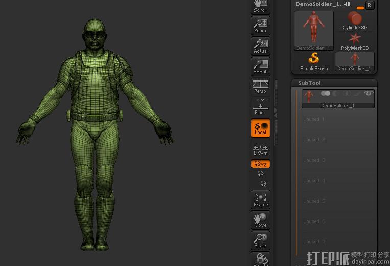 zbrush軟件中分開模型有哪些方法？