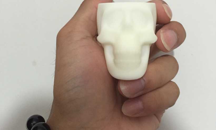骷髅头小酒杯 3D打印实物照片
