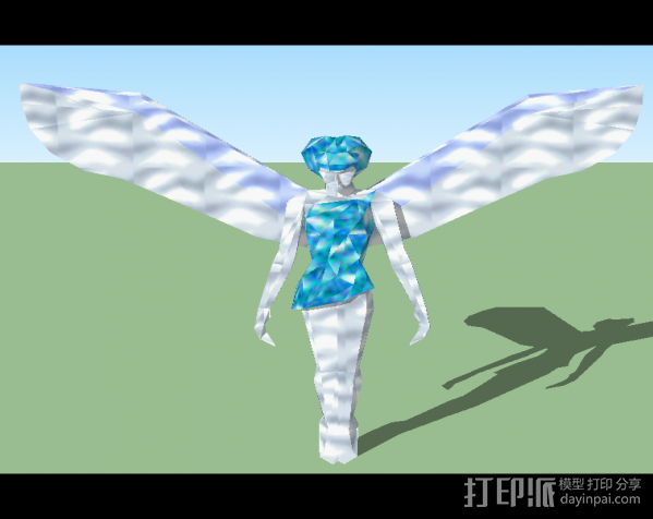 女神雕塑 3D打印模型渲染图