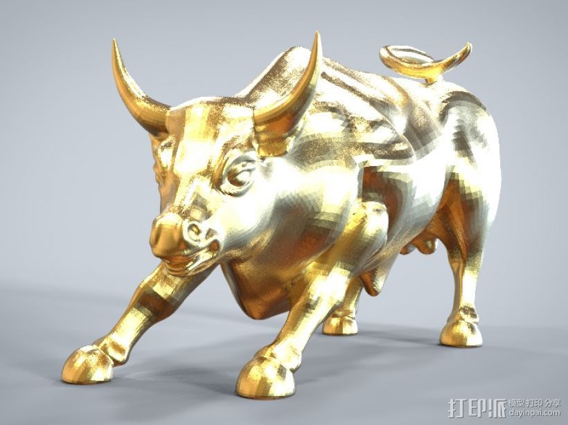 牛 3D打印模型渲染图