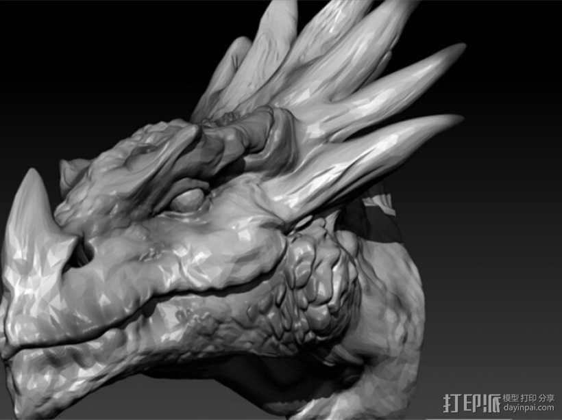 恐龙头恐龙头 3D打印模型渲染图