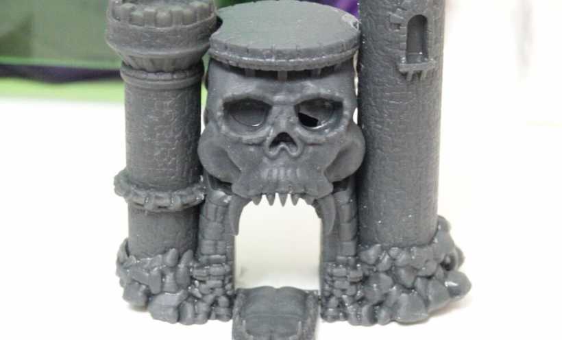 骷髅头城堡 3D打印实物照片