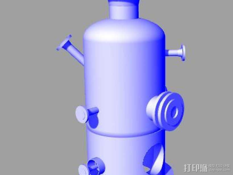 压力容器-盐罐 3D打印模型渲染图