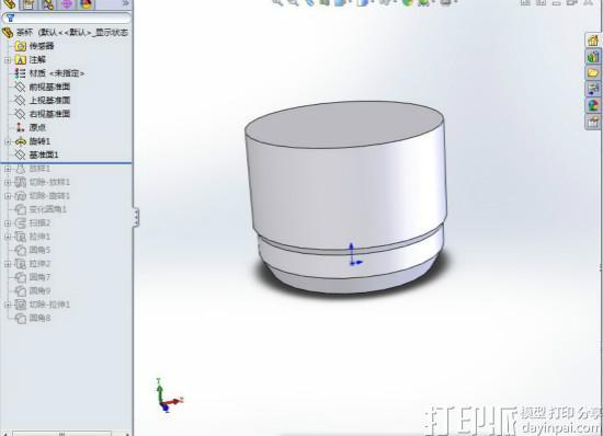 SolidWorks建模教程：如何建一個茶杯模型