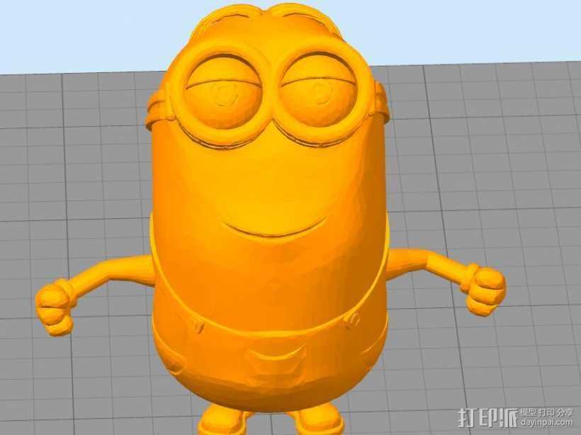 小黄人 玩具 3D打印模型渲染图