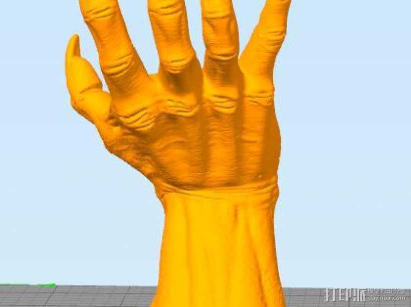 魔人的手  3D打印模型渲染图