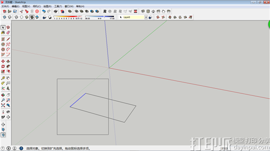 Sketchup3D建模軟件中的選擇工具怎么用？