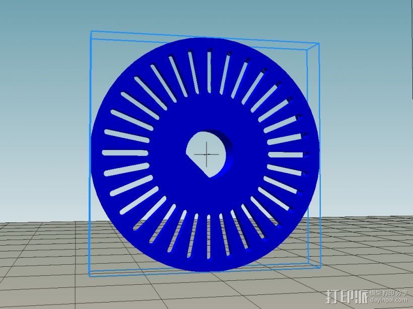 编码盘 3D打印模型渲染图