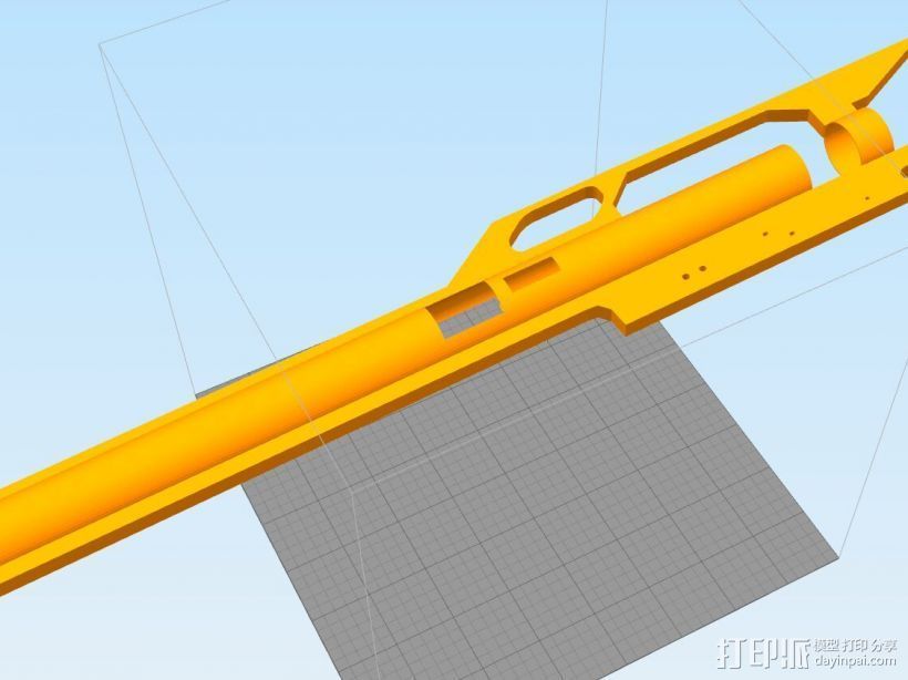 燕尾型材 3D打印模型渲染图