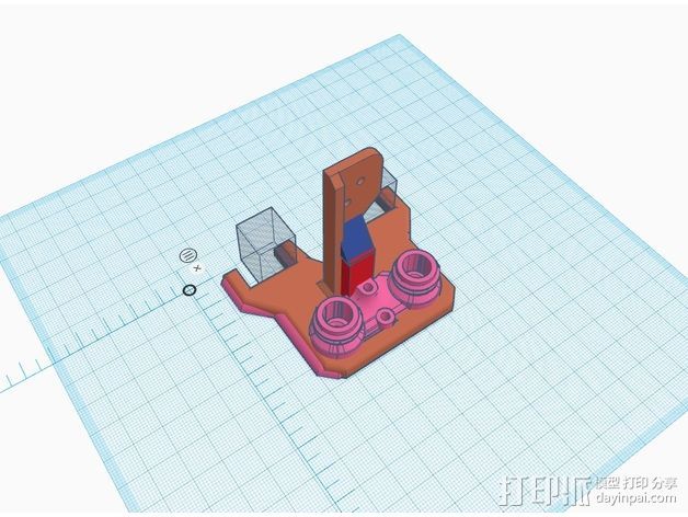 电缆槽支架 3D打印模型渲染图