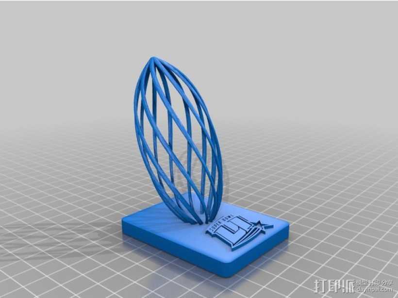 超级腕奖杯 3D打印模型渲染图