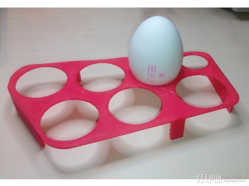 鸡蛋托盘 3D打印模型渲染图