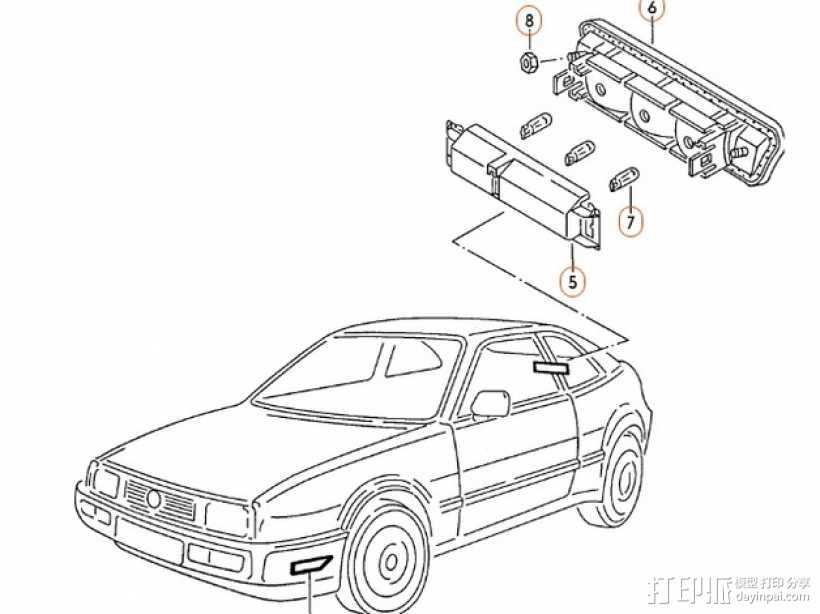 小汽车 3D打印模型渲染图