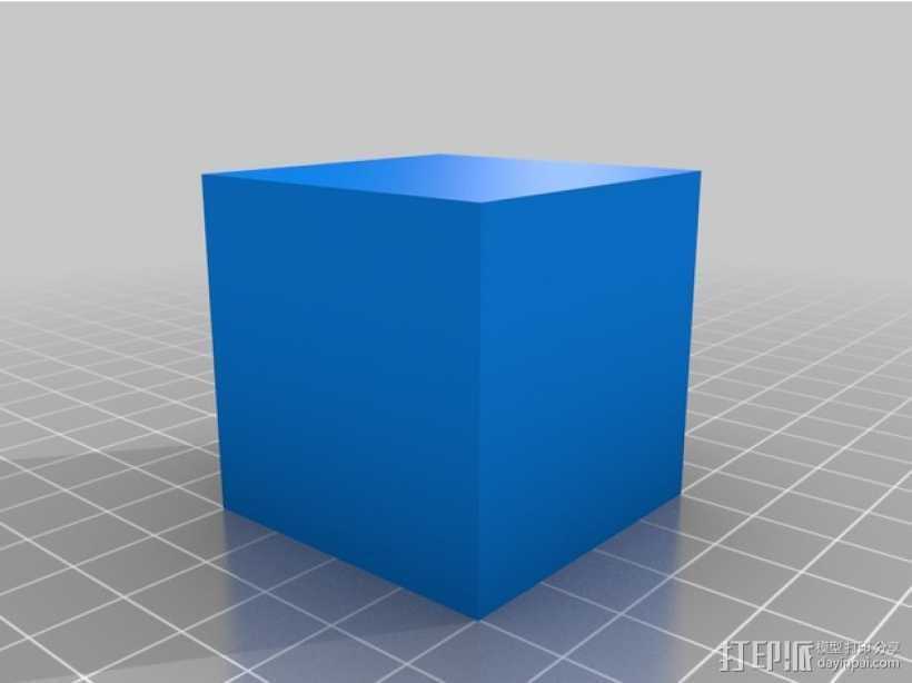 正方体 3D打印模型渲染图