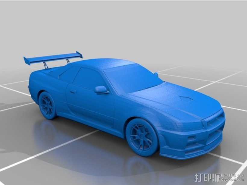 GTR 3D打印模型渲染图