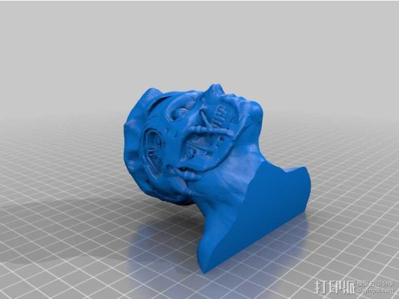 T-800机器人 3D打印模型渲染图