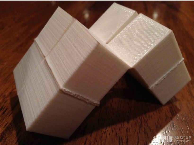 立方体 3D打印模型渲染图