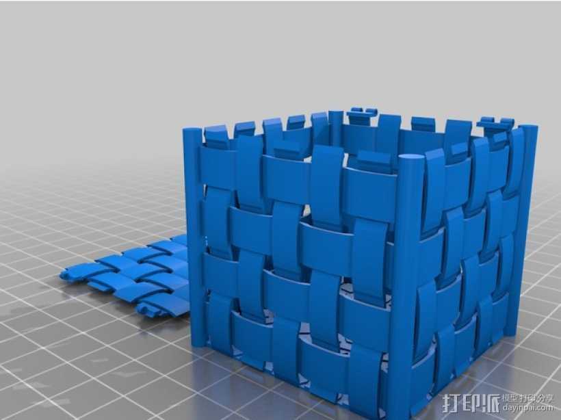 编织盒 3D打印模型渲染图