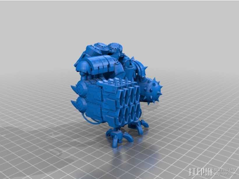 变压器 3D打印模型渲染图