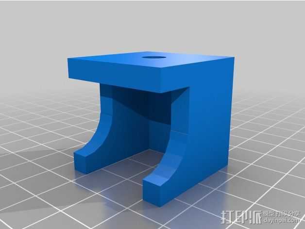 电脑桌 3D打印模型渲染图
