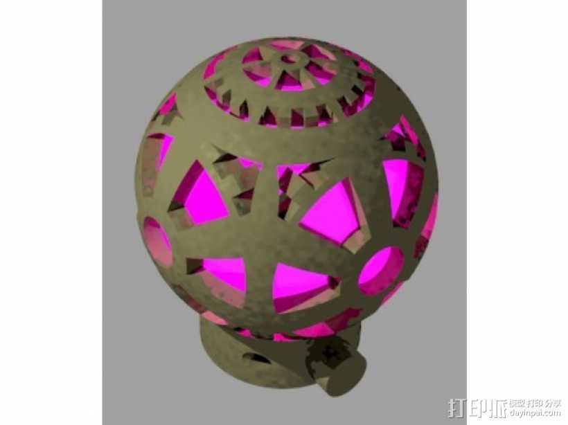 电源球 3D打印模型渲染图