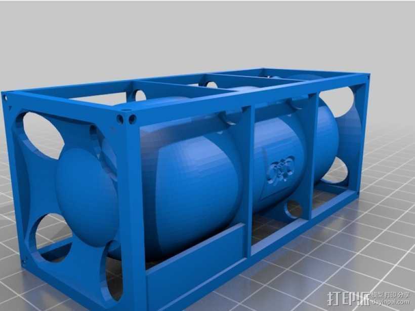 容器罐 3D打印模型渲染图