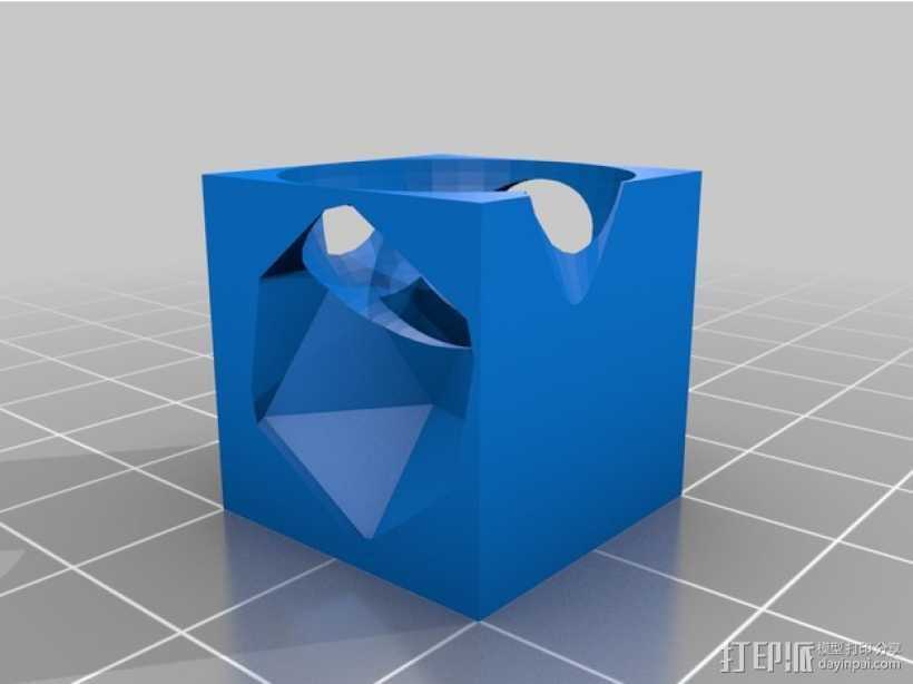 任意形状的立方体 3D打印模型渲染图