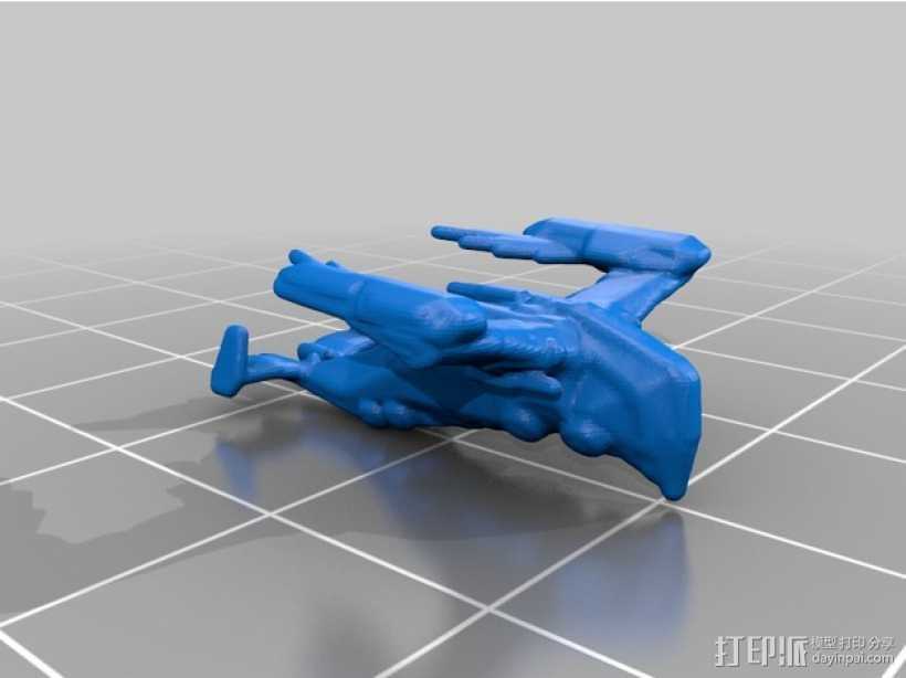 星际公民游戏太空战船 3D打印模型渲染图
