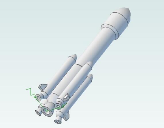 太空火箭 3D打印模型渲染图