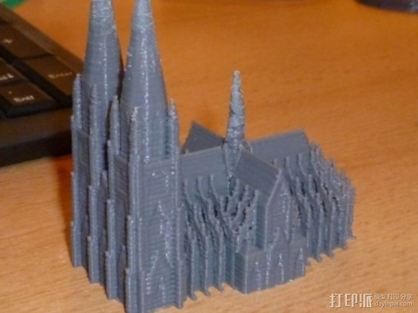 科隆大教堂 3D打印模型渲染图