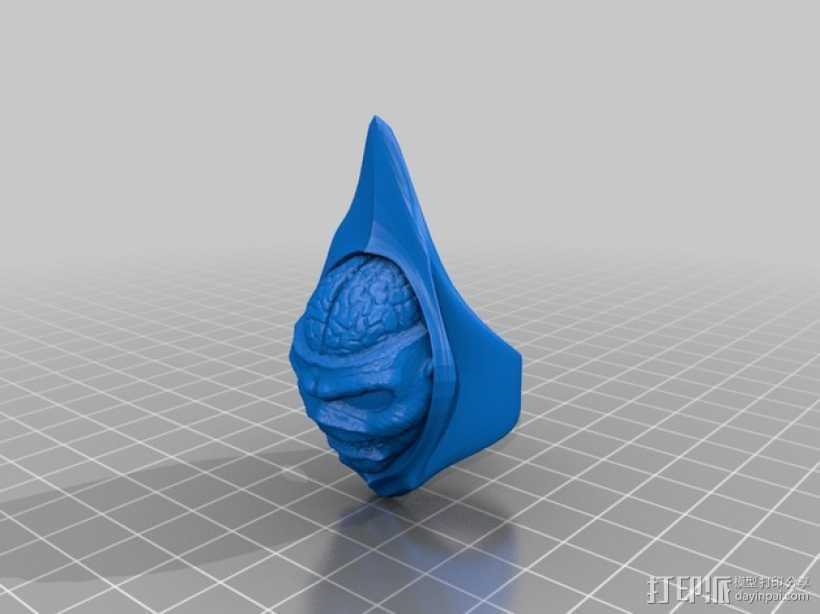 人脸面罩 3D打印模型渲染图