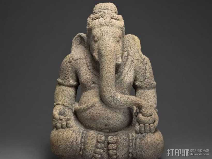 象头神甘尼萨 3D打印模型渲染图