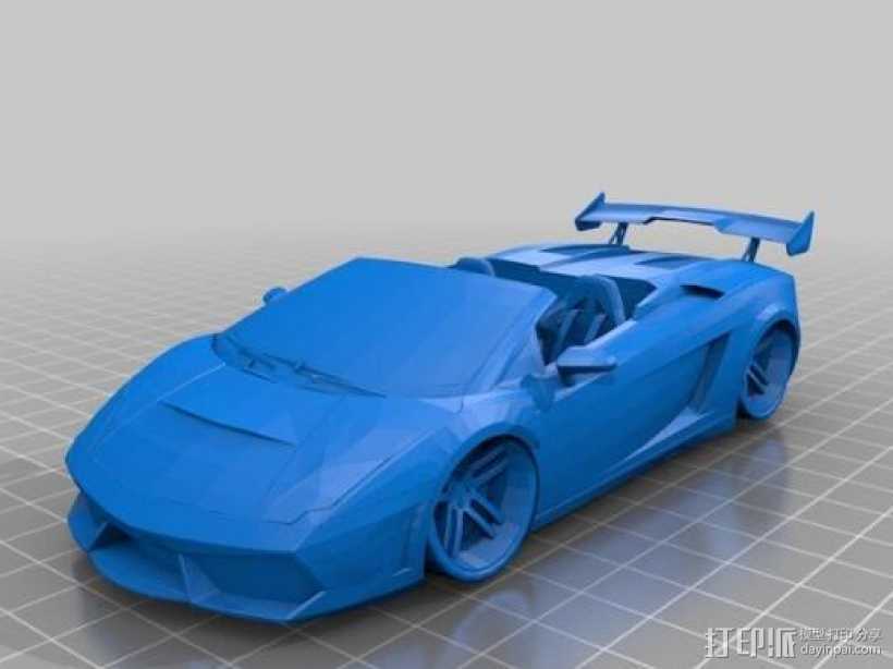 兰博基尼盖拉多 3D打印模型渲染图