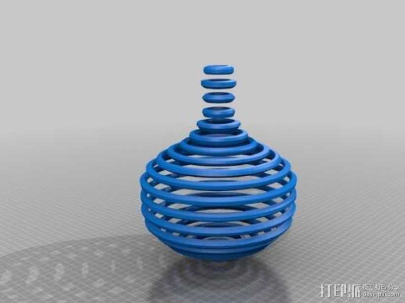 艺术花瓶 3D打印模型渲染图