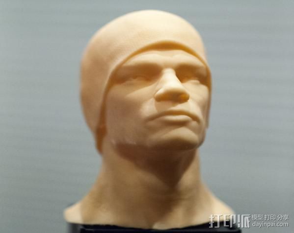 人物头像 3D打印模型渲染图