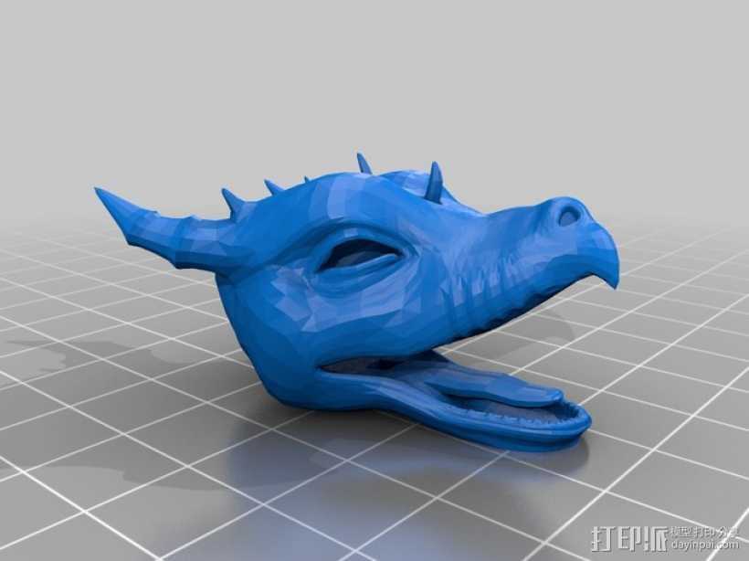 翼龙头 3D打印模型渲染图