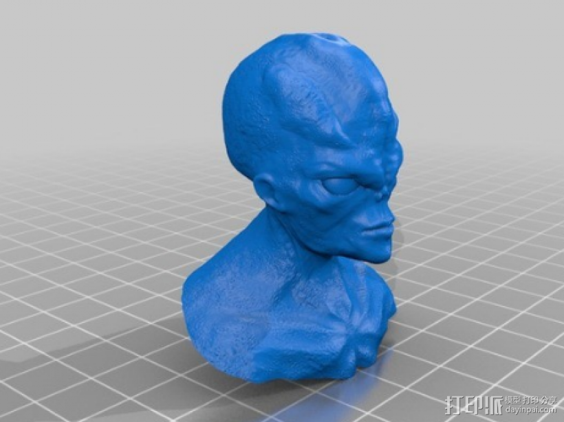 外星人 3D打印模型渲染图