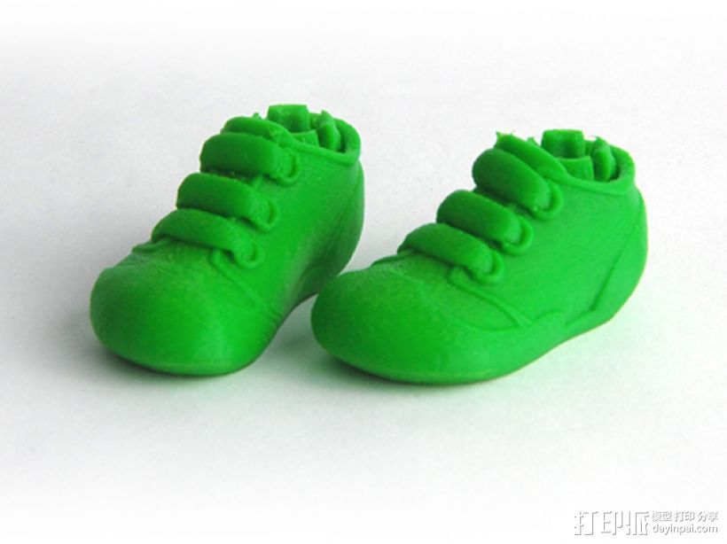 儿童休闲鞋 3D打印模型渲染图