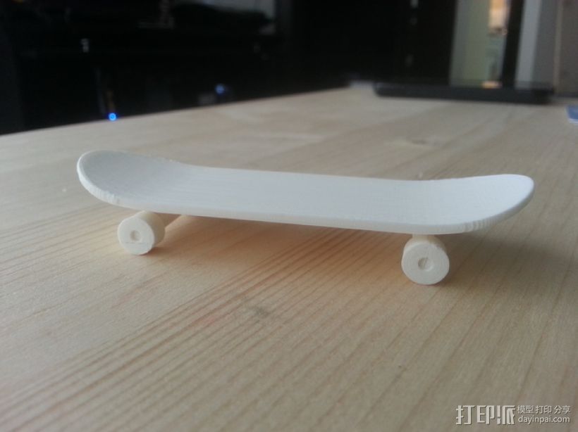 迷你滑板 3D打印模型渲染图