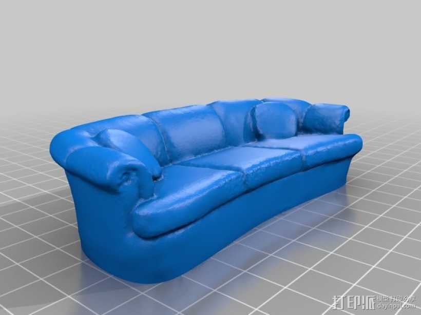 沙发 3D打印模型渲染图