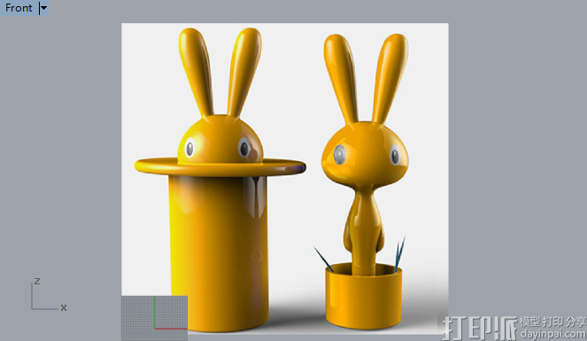 Rhino建模教程--創(chuàng)建兔子牙簽筒