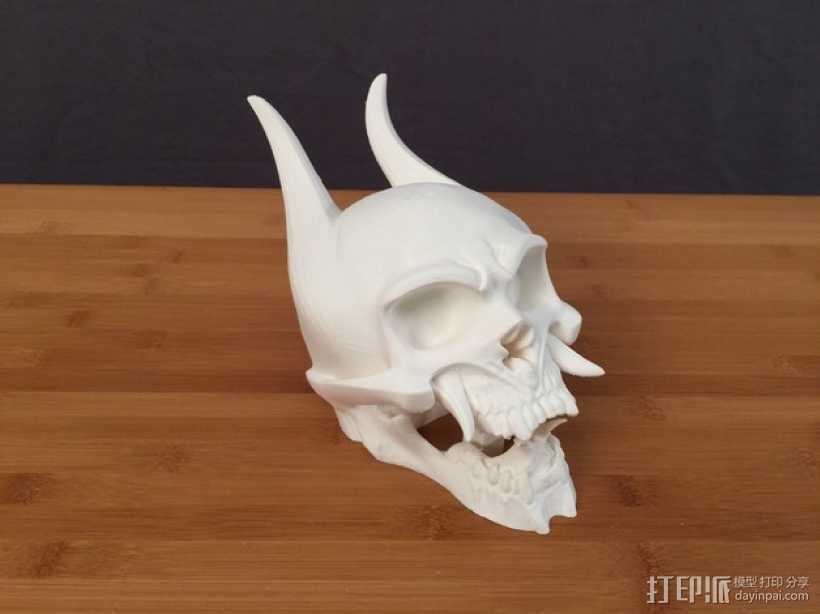 恶鬼骷髅 3D打印模型渲染图